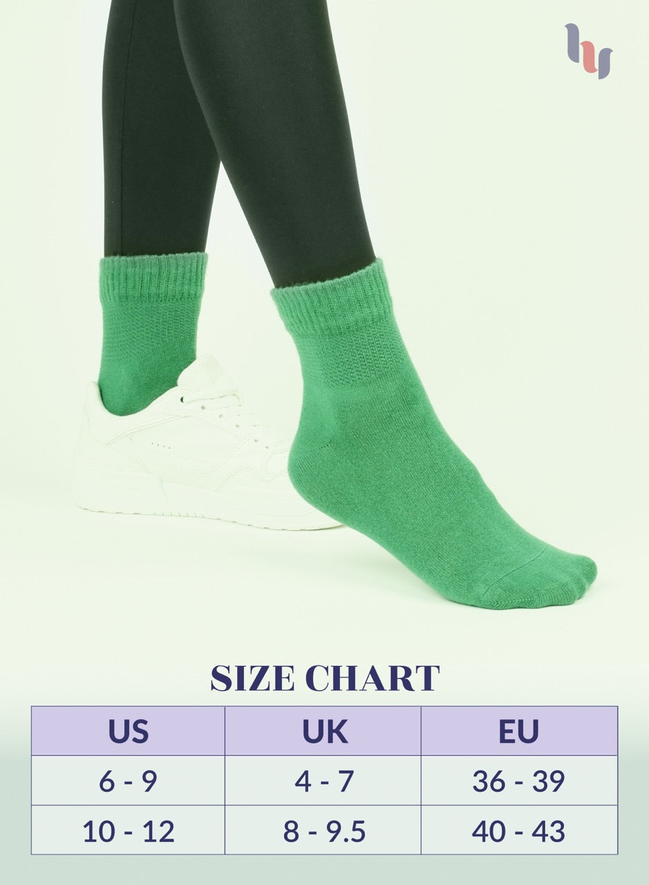 Lightweight Diabetic Bamboo Ankle Socks for Women, 4 Pairs