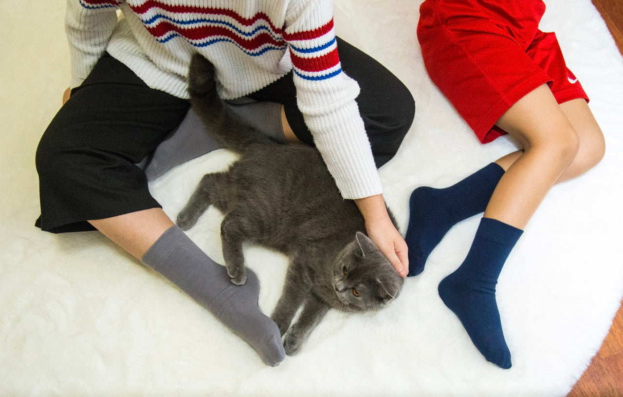 Cotton Dress Crew Socks for Kids, 3 Pairs