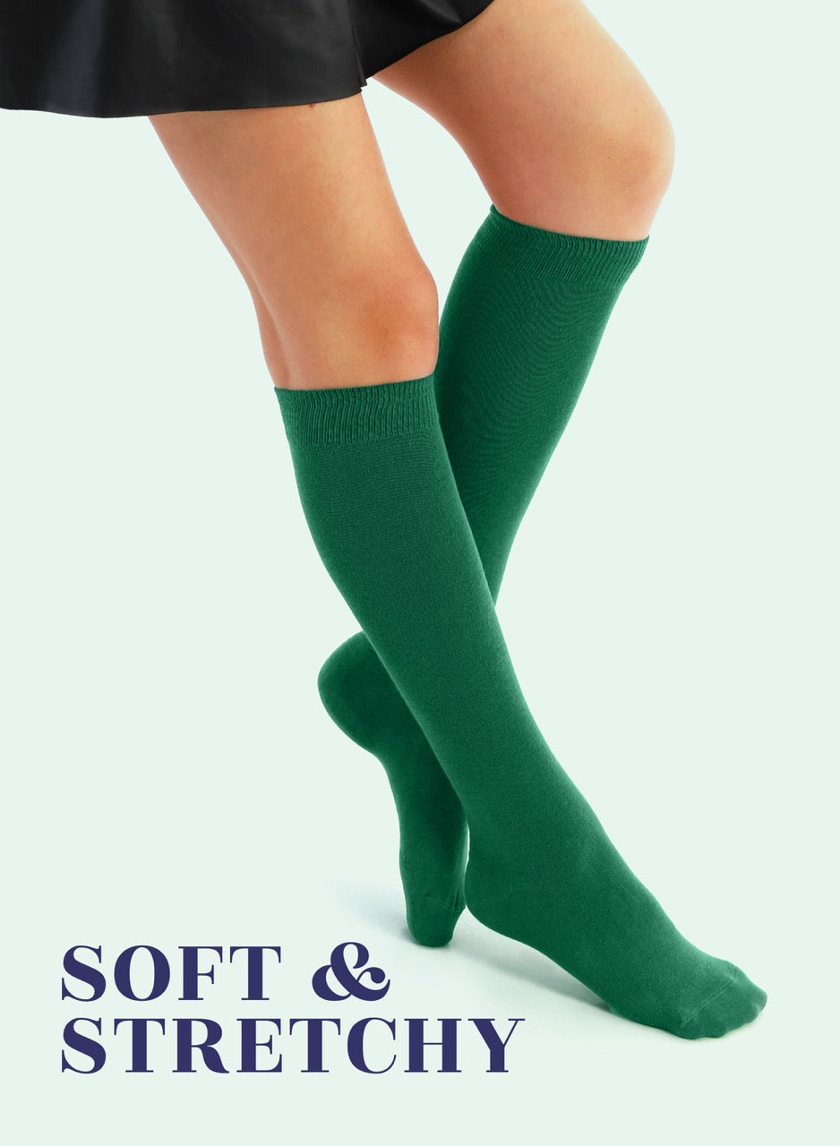 Knee-High Bamboo Dress Socks for Women, 4 Pairs