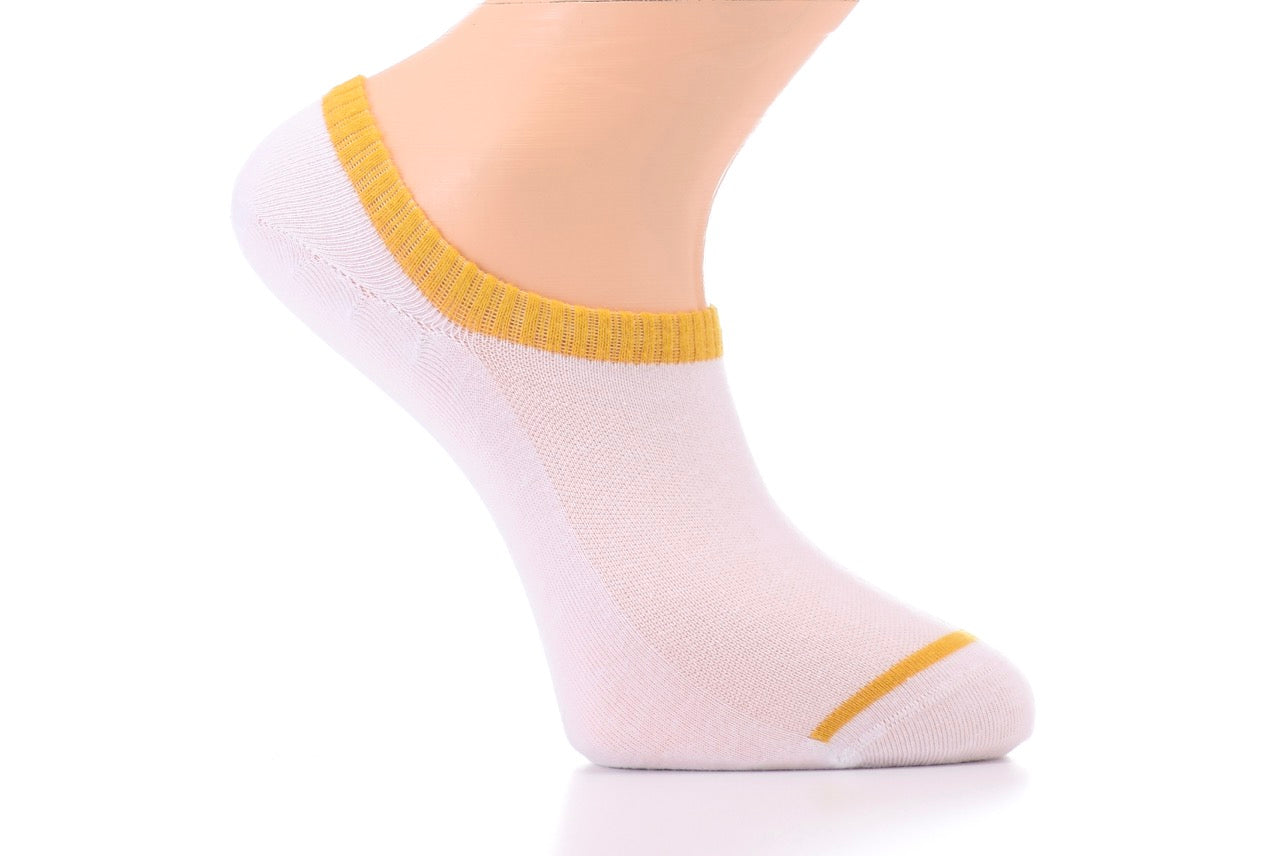 Patterned Cotton No-Show Socks for Men (Only Size 7-12), 6 Pairs