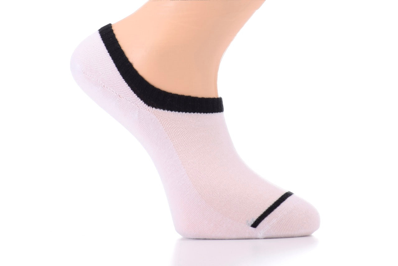 Patterned Cotton No-Show Socks for Men (Only Size 7-12), 6 Pairs