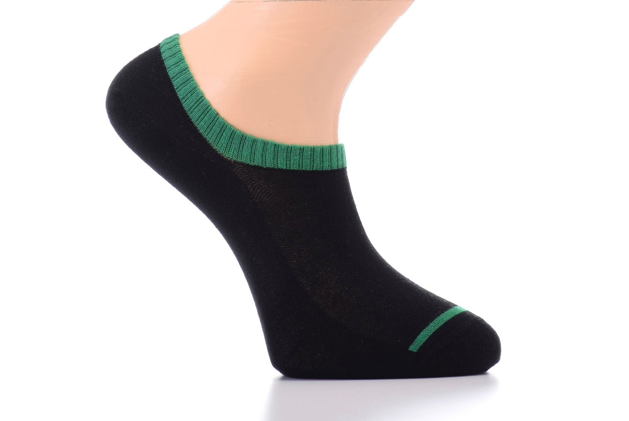 Patterned Cotton No-Show Socks for Men (Only Size 7-12), 6 Pairs