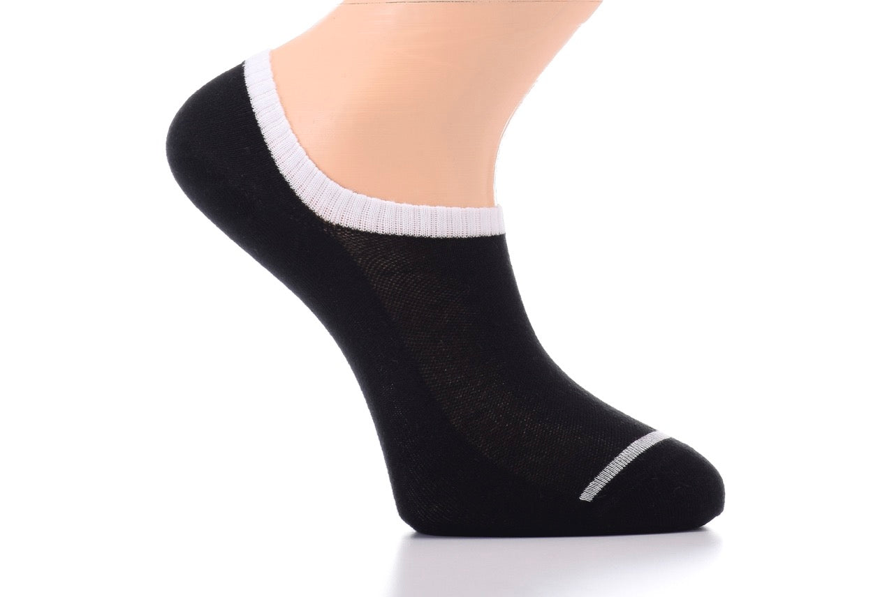 Patterned Cotton No-Show Socks for Men (Only Size 7-12), 6 Pairs