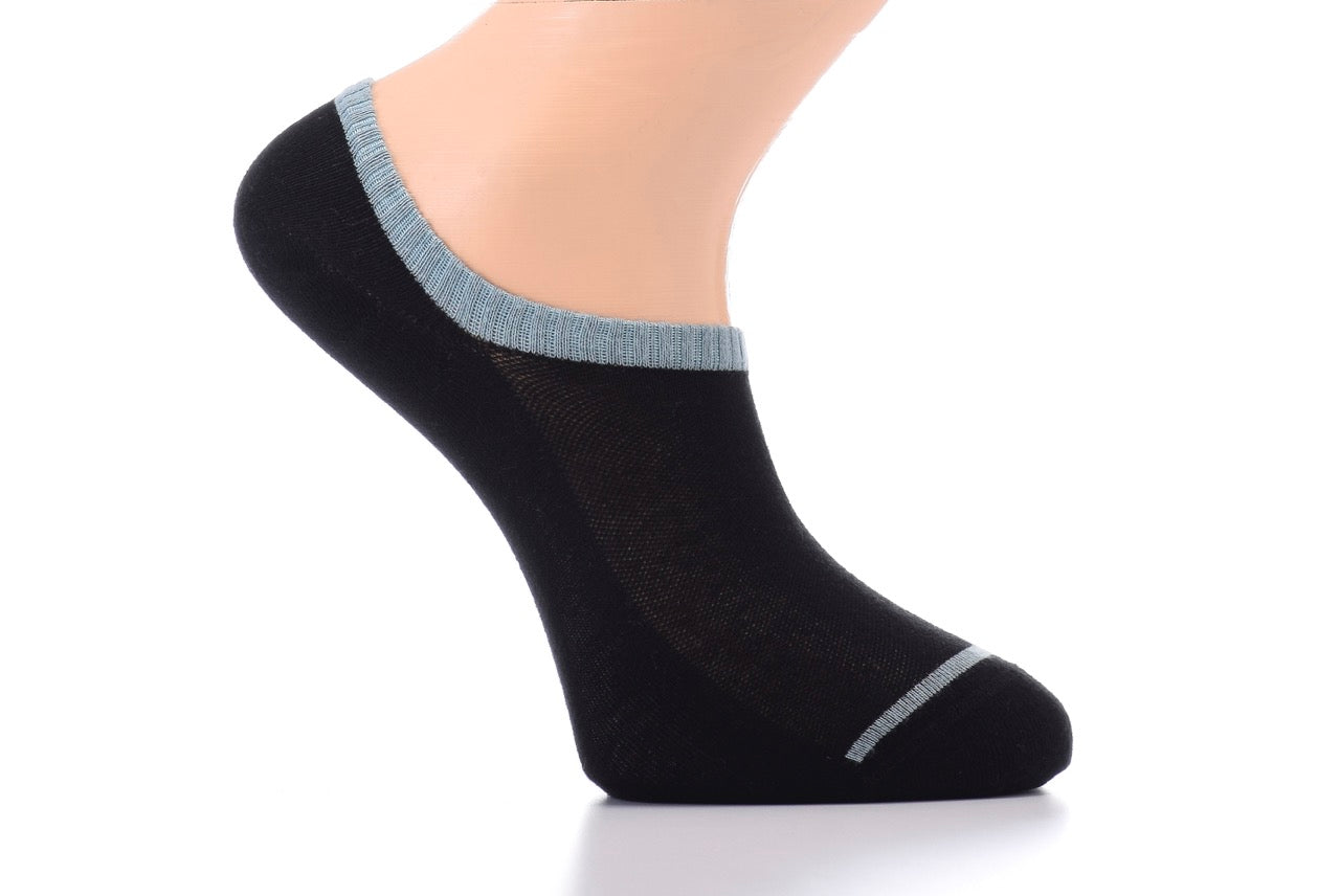 Patterned Cotton No-Show Socks for Men (Only Size 7-12), 6 Pairs