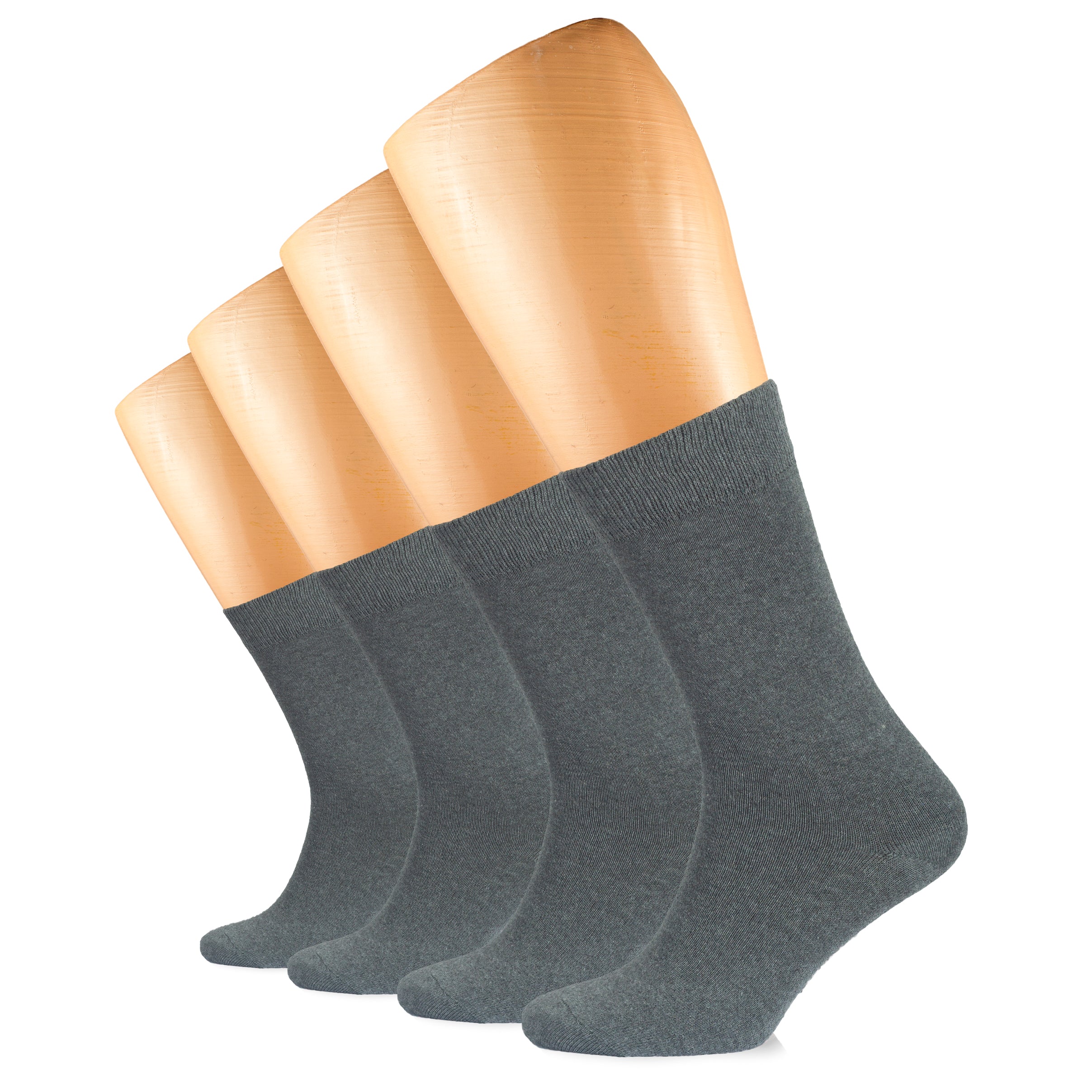 Casual Women's Cotton Dress Crew Socks, 4 Pairs