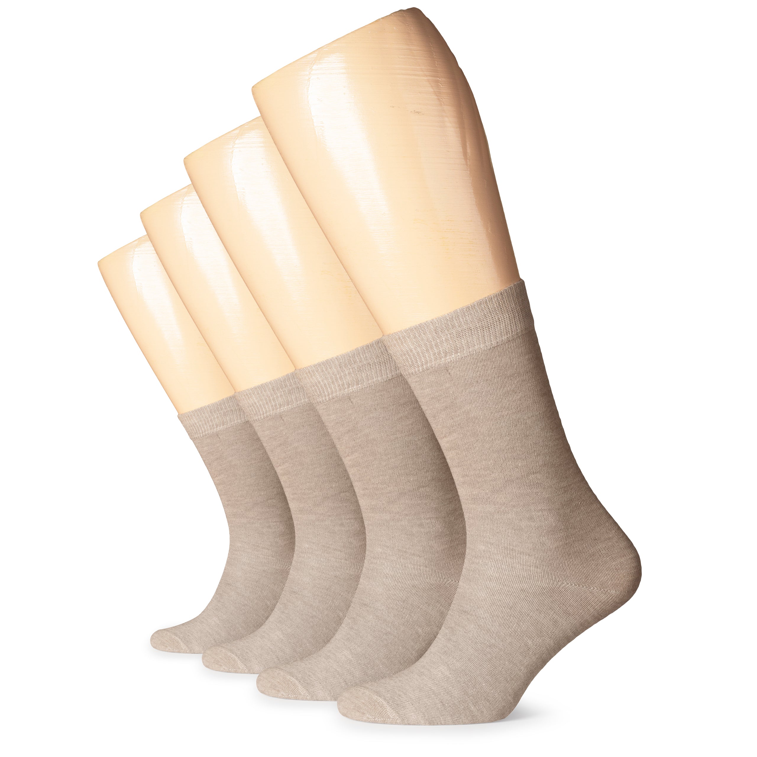 Casual Women's Cotton Dress Crew Socks, 4 Pairs