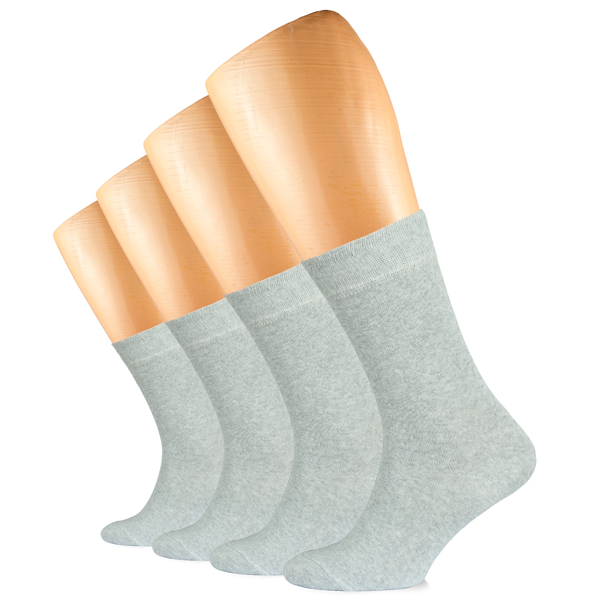 Casual Women's Cotton Dress Crew Socks, 4 Pairs