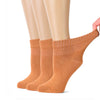 Women's Comfortable Diabetic Bamboo Ankle Socks for Swollen Legs, 3 Pairs