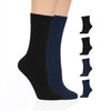 Hugh Ugoli Casual Women's Cotton Dress Crew Socks, 4 Pairs Assorted 1