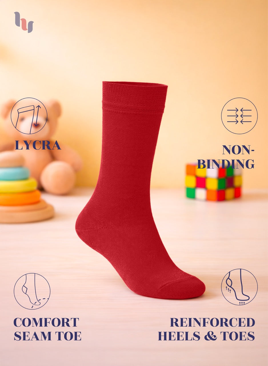 Red sock with features highlighted on a light background