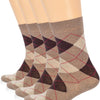 Set of three patterned Coffee socks on a white background