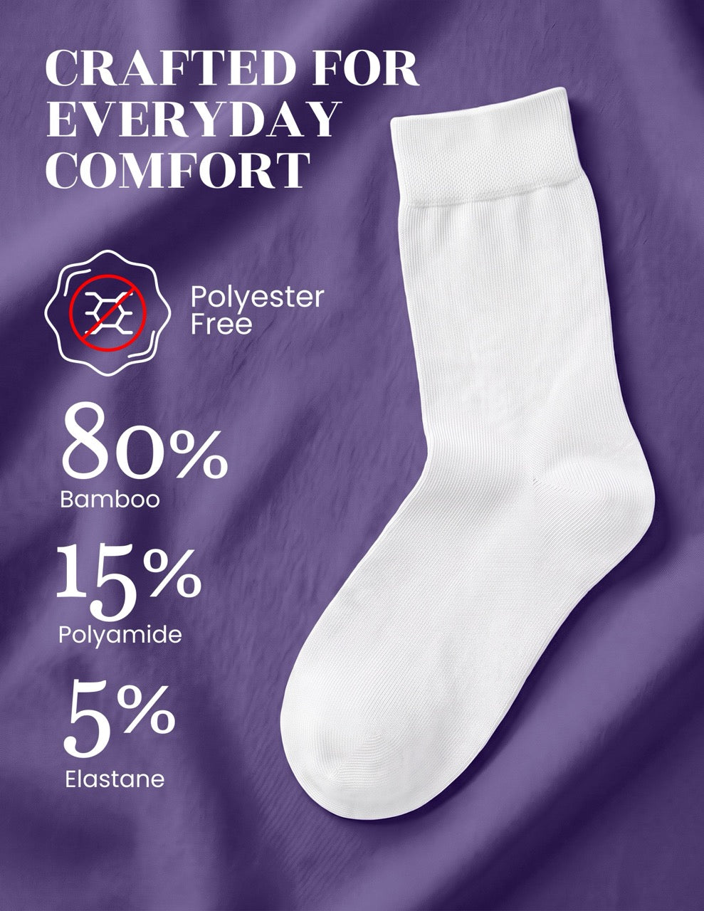 Hugh Ugoli Cotton Dress Crew Socks for Kids, 3 Pairs in Black/White/Red