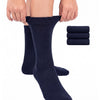 Hugh Ugoli Cotton Dress Crew Socks for Kids, 3 Pairs in Navy Blue