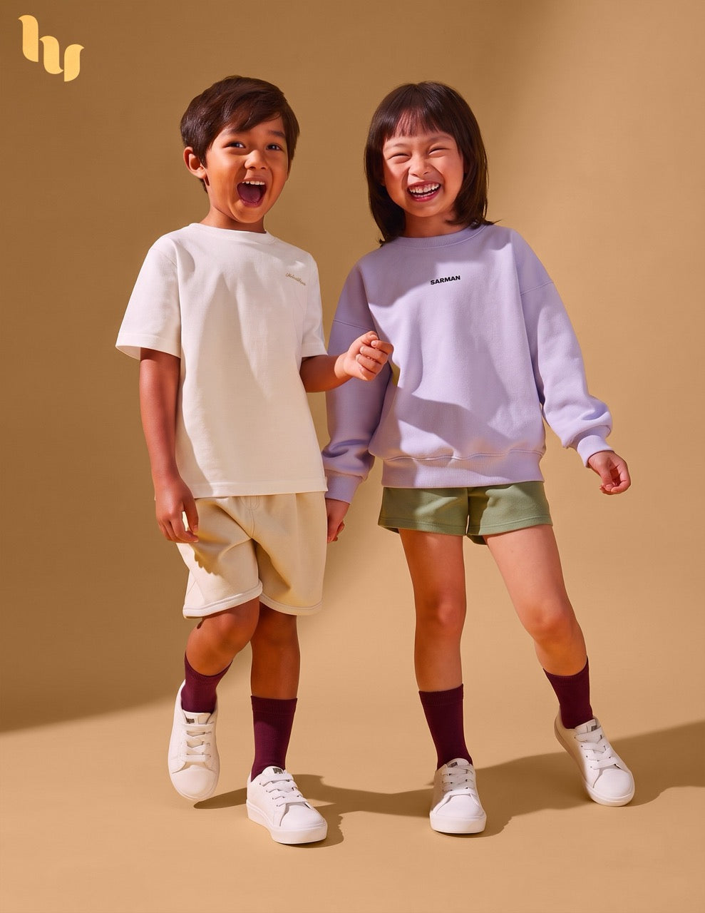 Hugh Ugoli Kids' Dress Crew Bamboo Socks: Comfort & Style, 5 Pairs in Burgundy