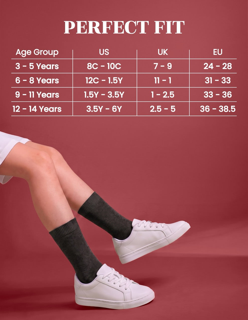 Hugh Ugoli Kids' Dress Crew Bamboo Socks: Comfort & Style, 5 Pairs in Charcoal