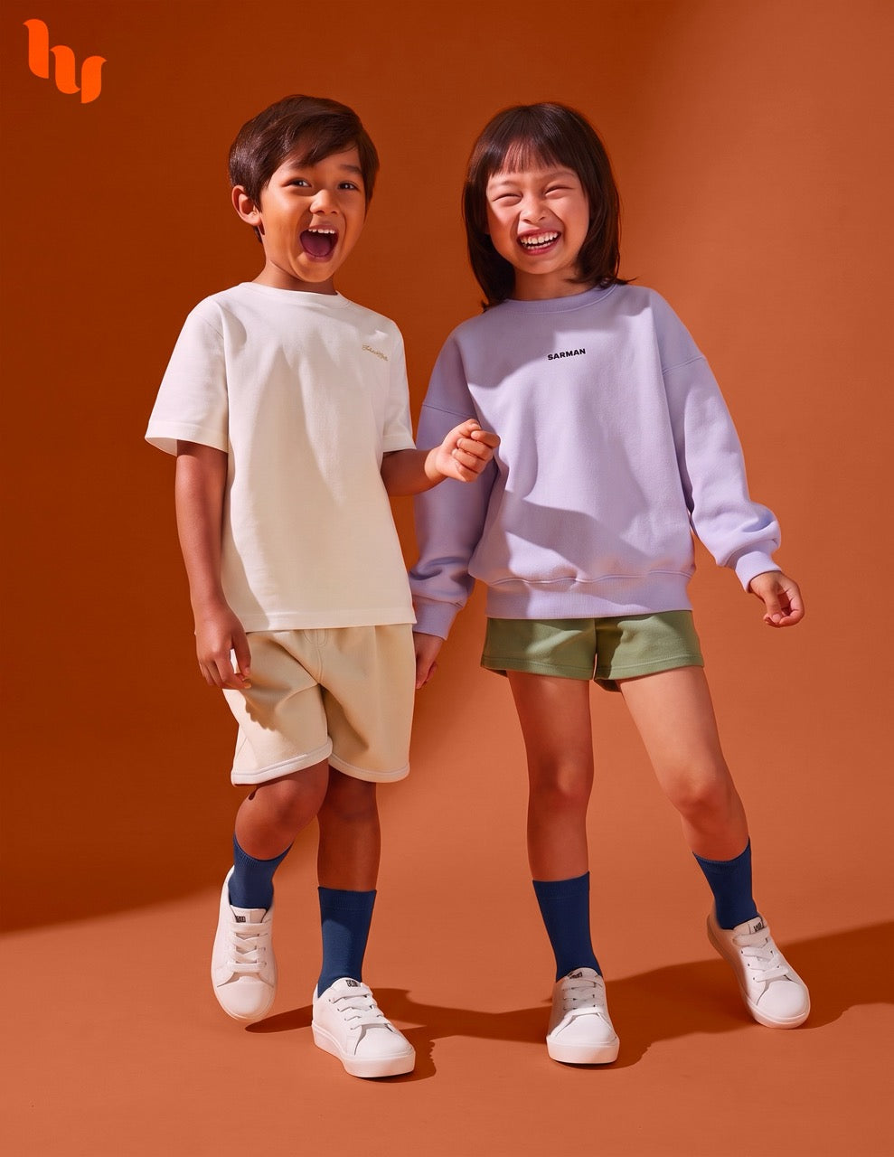 Hugh Ugoli Kids' Dress Crew Bamboo Socks: Comfort & Style, 5 Pairs in Navy Blue