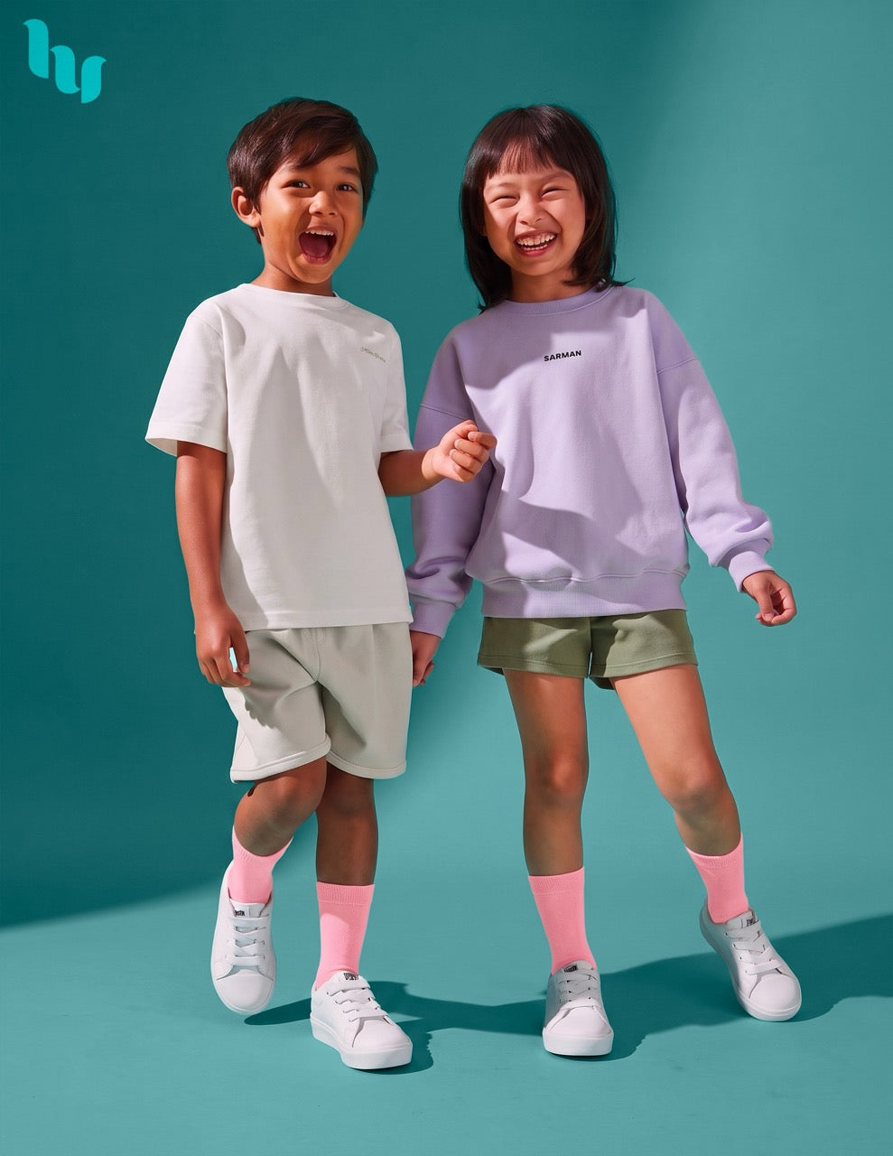 Hugh Ugoli Kids' Dress Crew Bamboo Socks: Comfort & Style, 5 Pairs in Pink