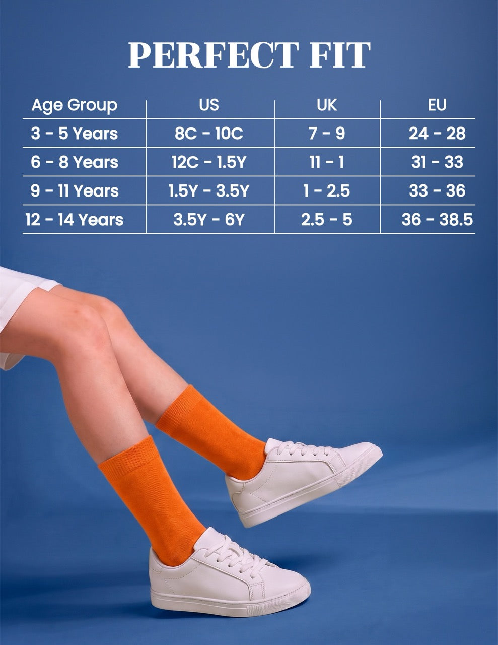 Hugh Ugoli Kids' Dress Crew Bamboo Socks: Comfort & Style, 5 Pairs in Pumpkin Orange