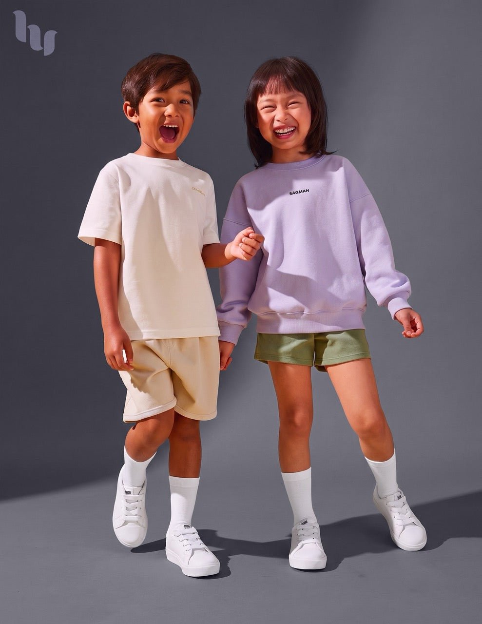 Hugh Ugoli Kids' Dress Crew Bamboo Socks: Comfort & Style, 5 Pairs in White