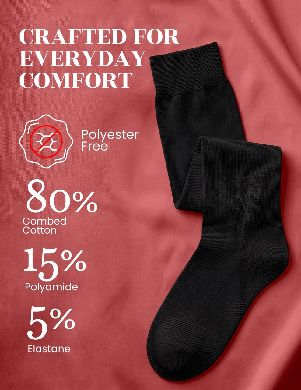 Hugh Ugoli Kids' Plain Cotton Dress Knee-High Socks, 4 Pairs in Black