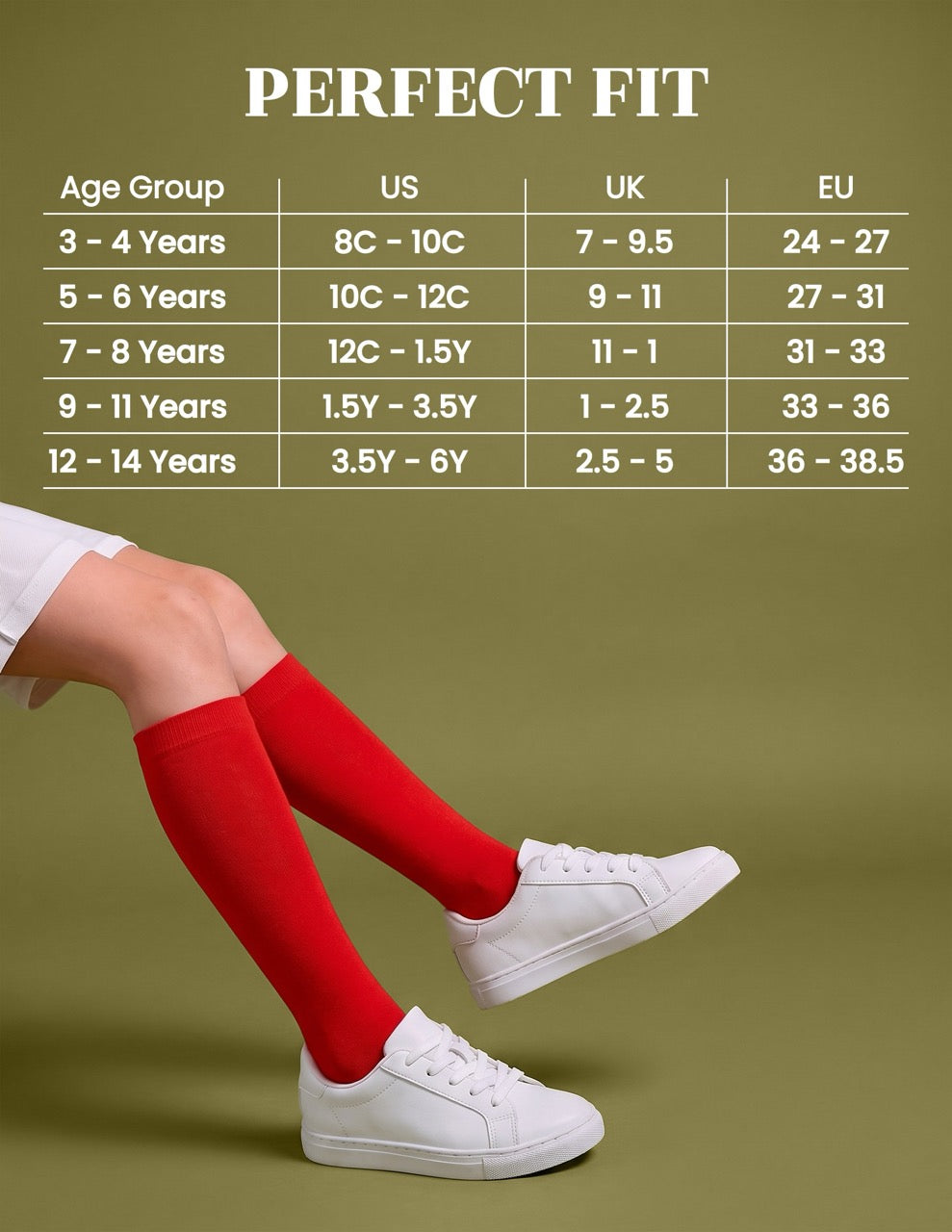 Hugh Ugoli Kids' Plain Cotton Dress Knee-High Socks, 4 Pairs in Red