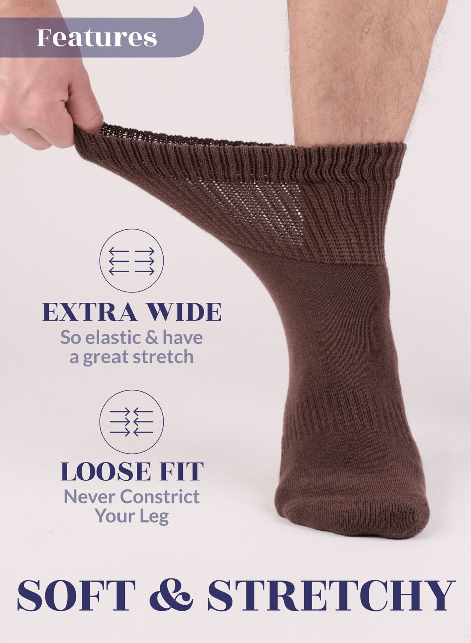 Brown socks hugh ugoli men semi cushion socks