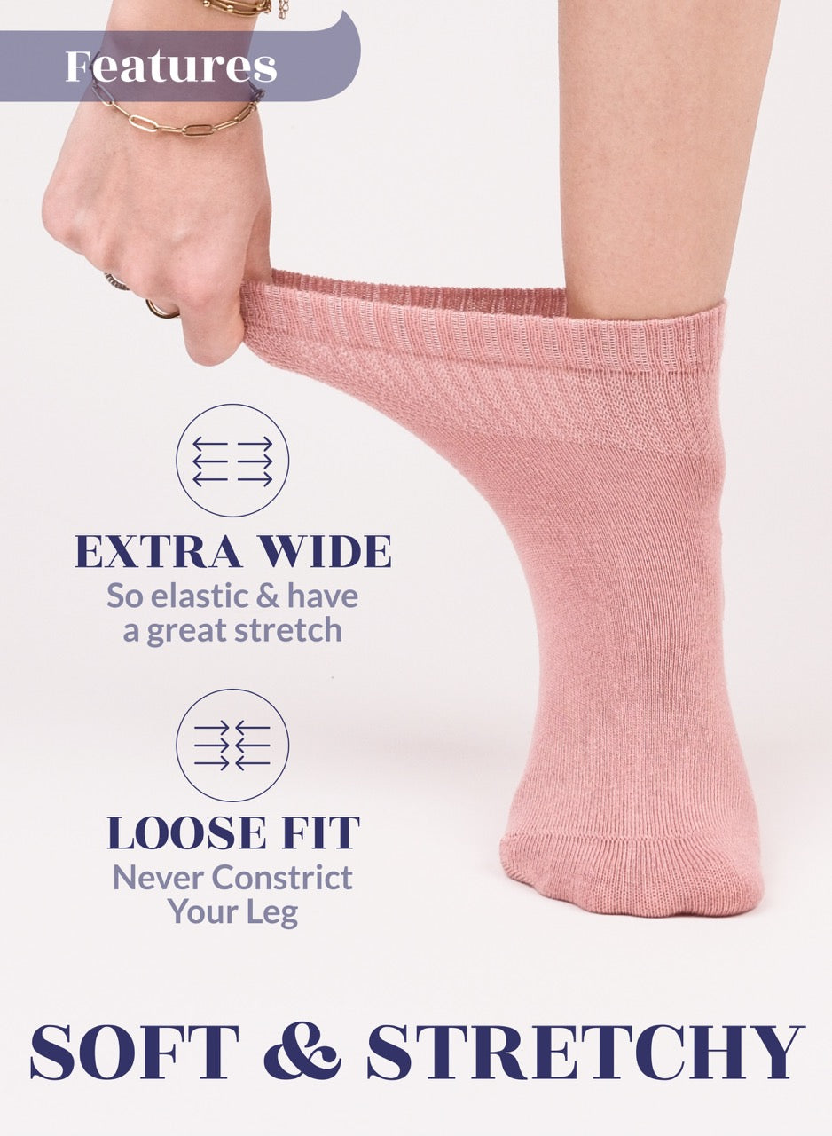 hugh-ugoli-women-bamboo-diabetic-ankle-thick-rose-cloud-socks-4