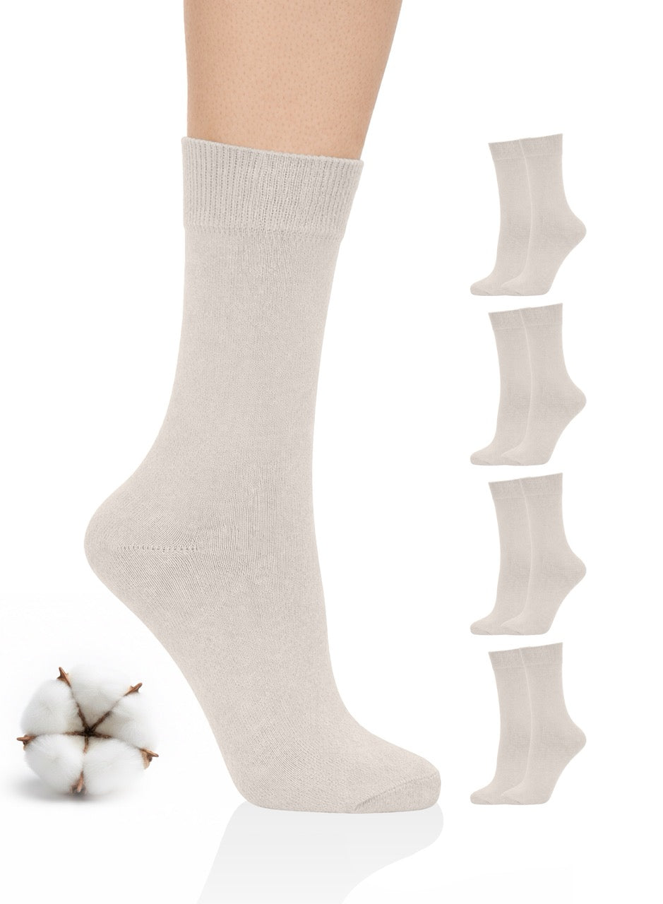 Light Beige sock with additional pairs displayed on a white background