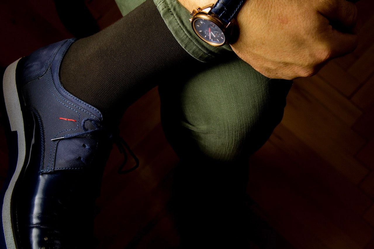 Men's Cotton Dress Seamless Toe Business Crew Socks with Gift Box, 4 Pairs