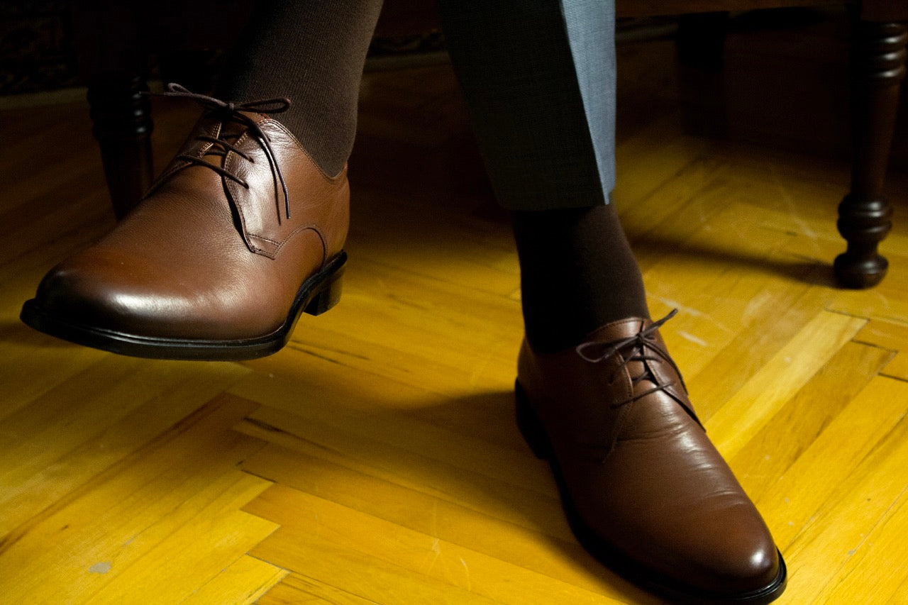 Men's Cotton Dress Seamless Toe Business Crew Socks with Gift Box, 4 Pairs