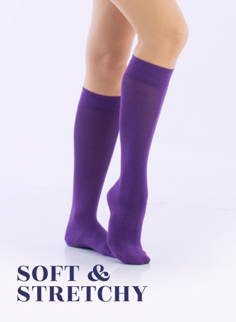 Knee-High Bamboo Dress Socks for Women, 4 Pairs
