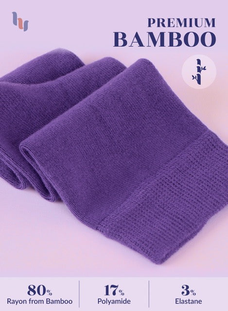 Knee-High Bamboo Dress Socks for Women, 4 Pairs