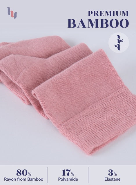 Knee-High Bamboo Dress Socks for Women, 4 Pairs