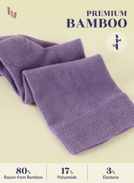 Knee-High Bamboo Dress Socks for Women, 4 Pairs