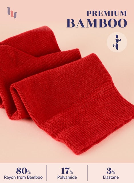 Knee-High Bamboo Dress Socks for Women, 4 Pairs