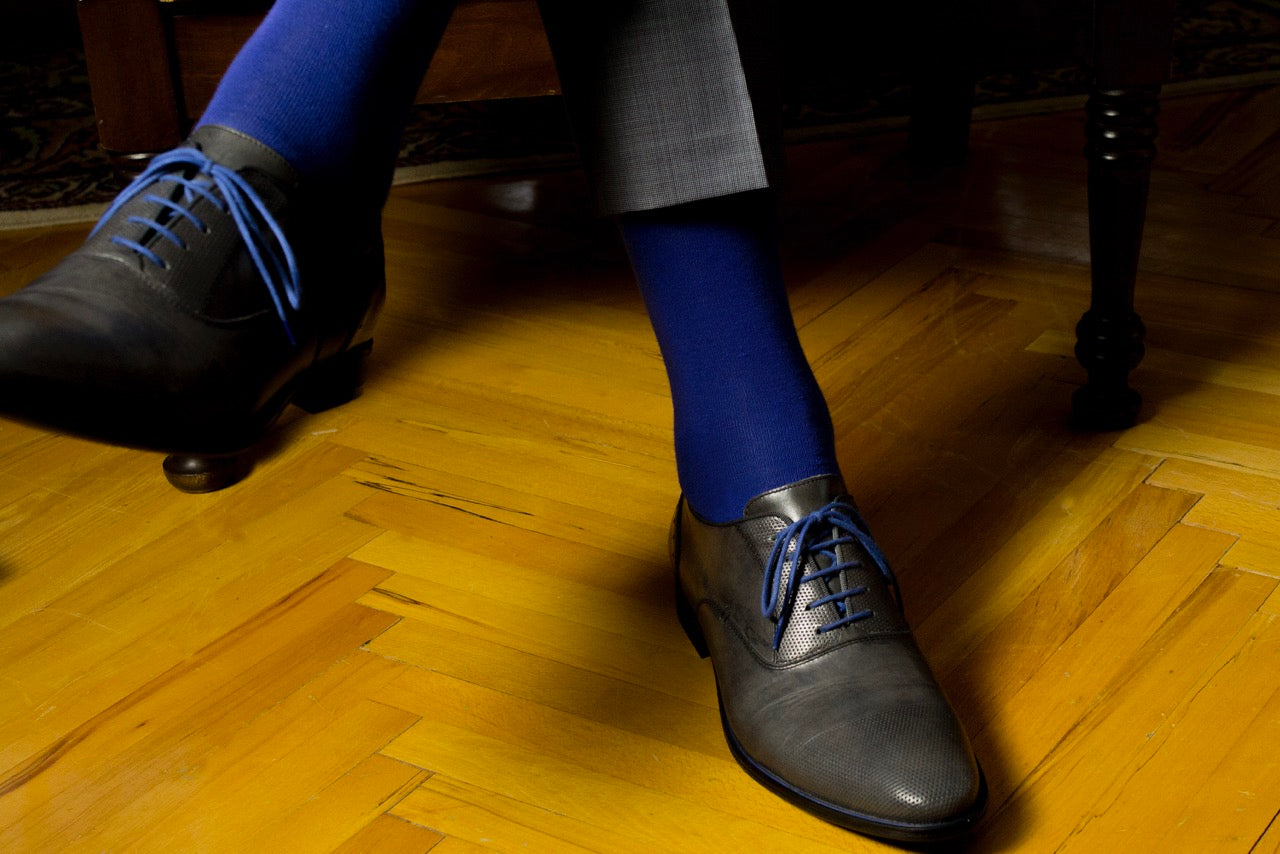 Men's Cotton Dress Seamless Toe Business Crew Socks with Gift Box, 4 Pairs