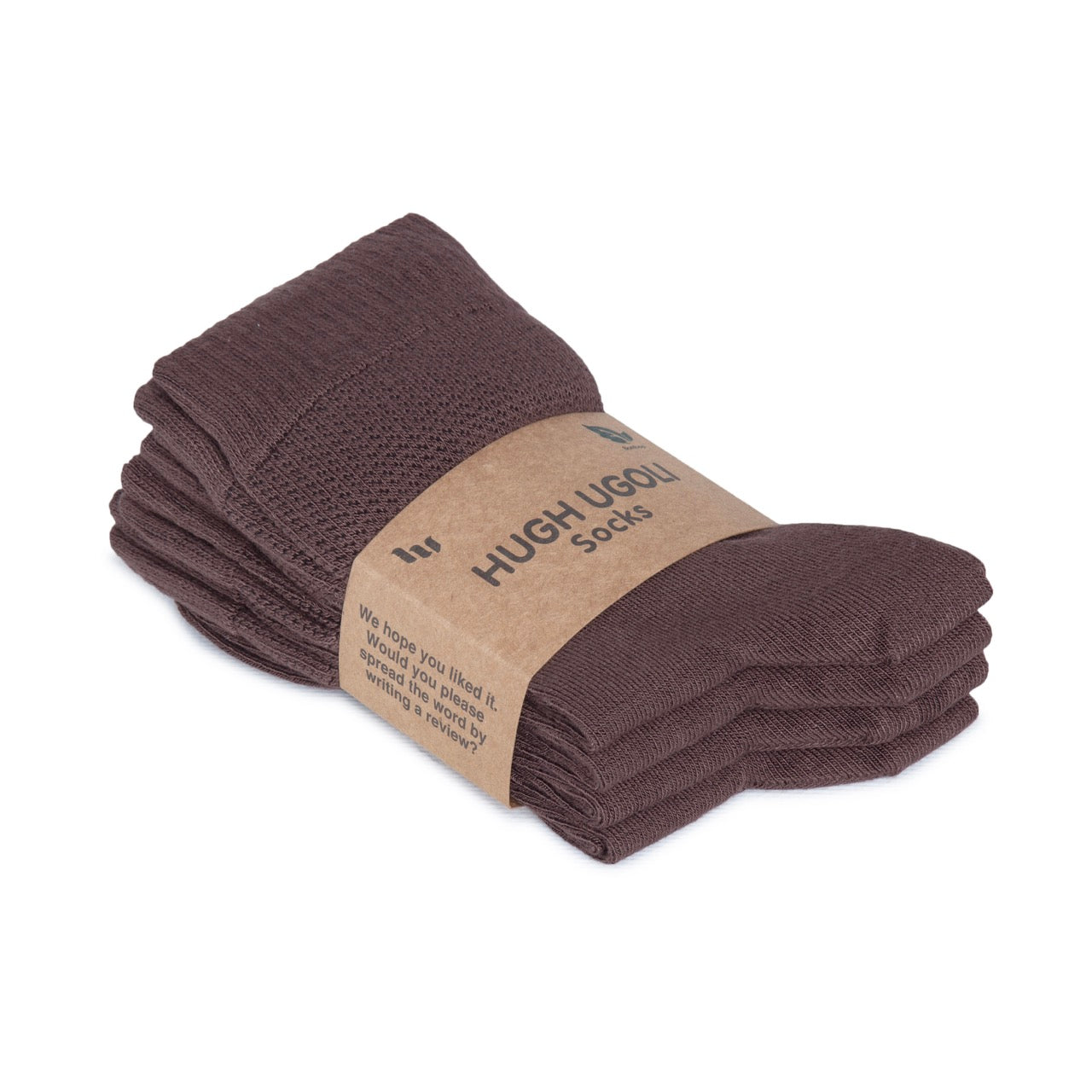 Women's Bamboo Diabetic Crew Thin Socks, 4 Pairs | Brown