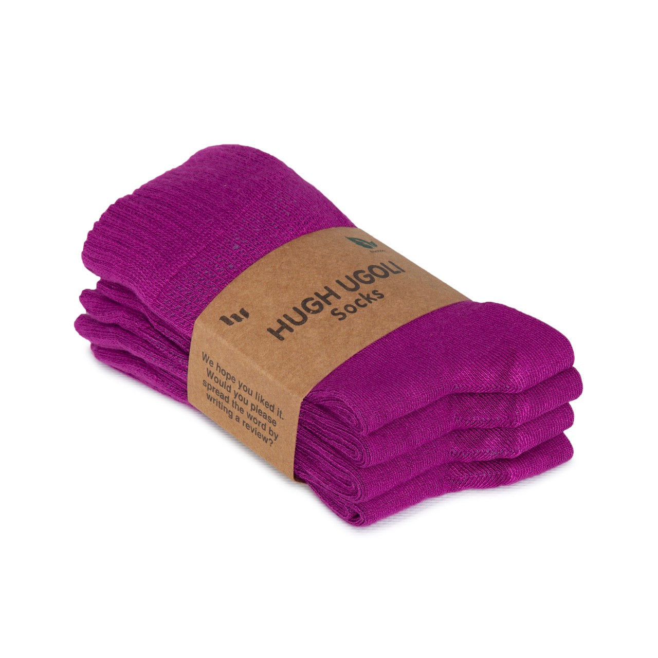 Women's Bamboo Diabetic Crew Thin Socks, 4 Pairs | Fuchsia