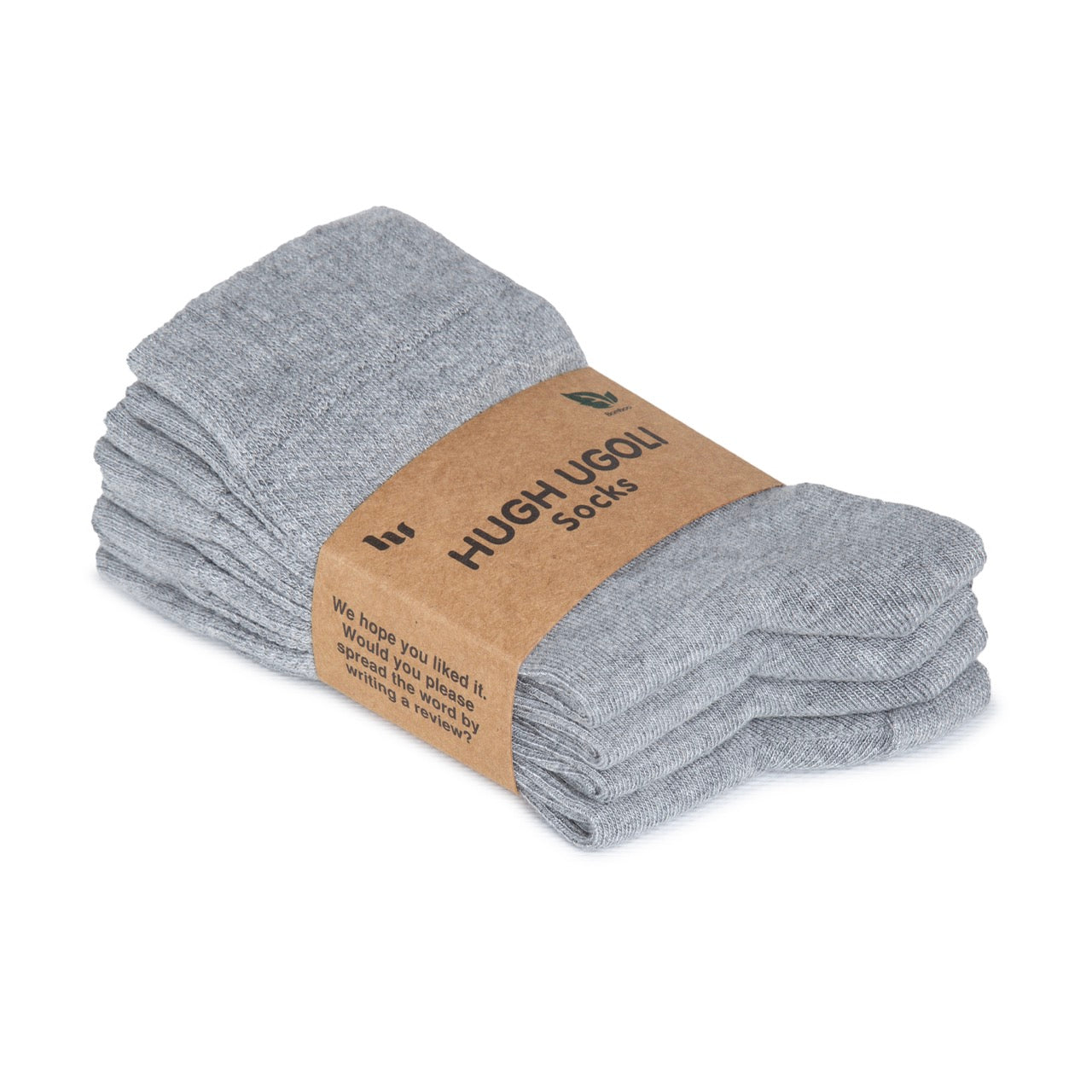 Women's Bamboo Diabetic Crew Thin Socks, 4 Pairs | Light Gray New