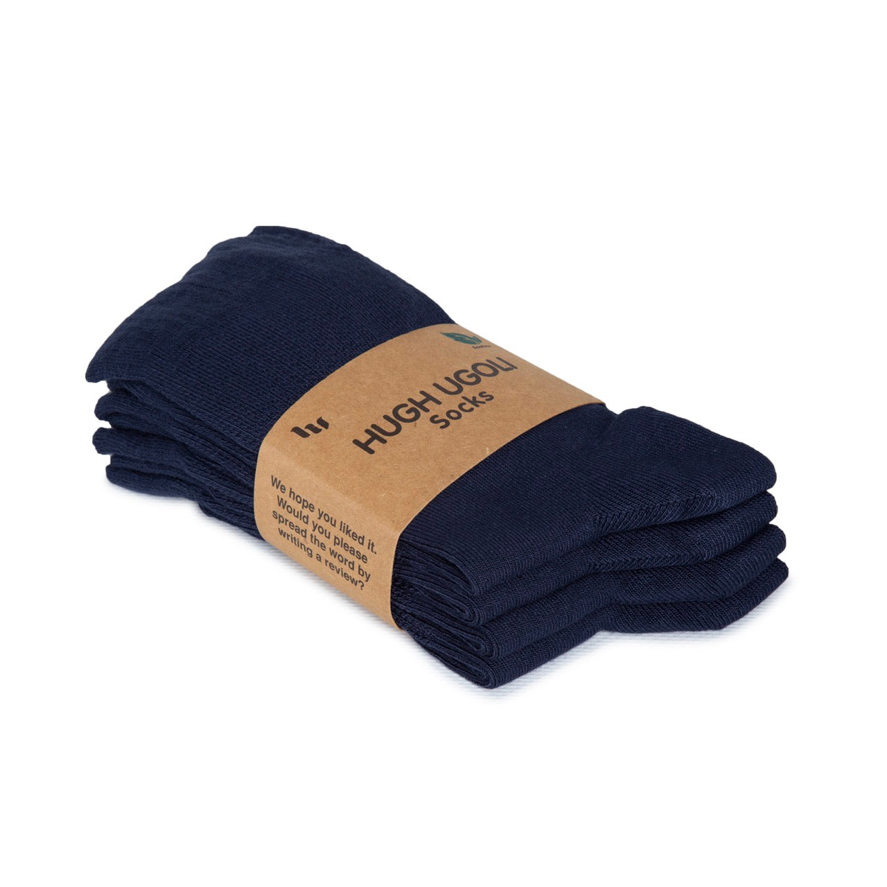 Women's Bamboo Diabetic Crew Thin Socks, 4 Pairs | Navy Blue