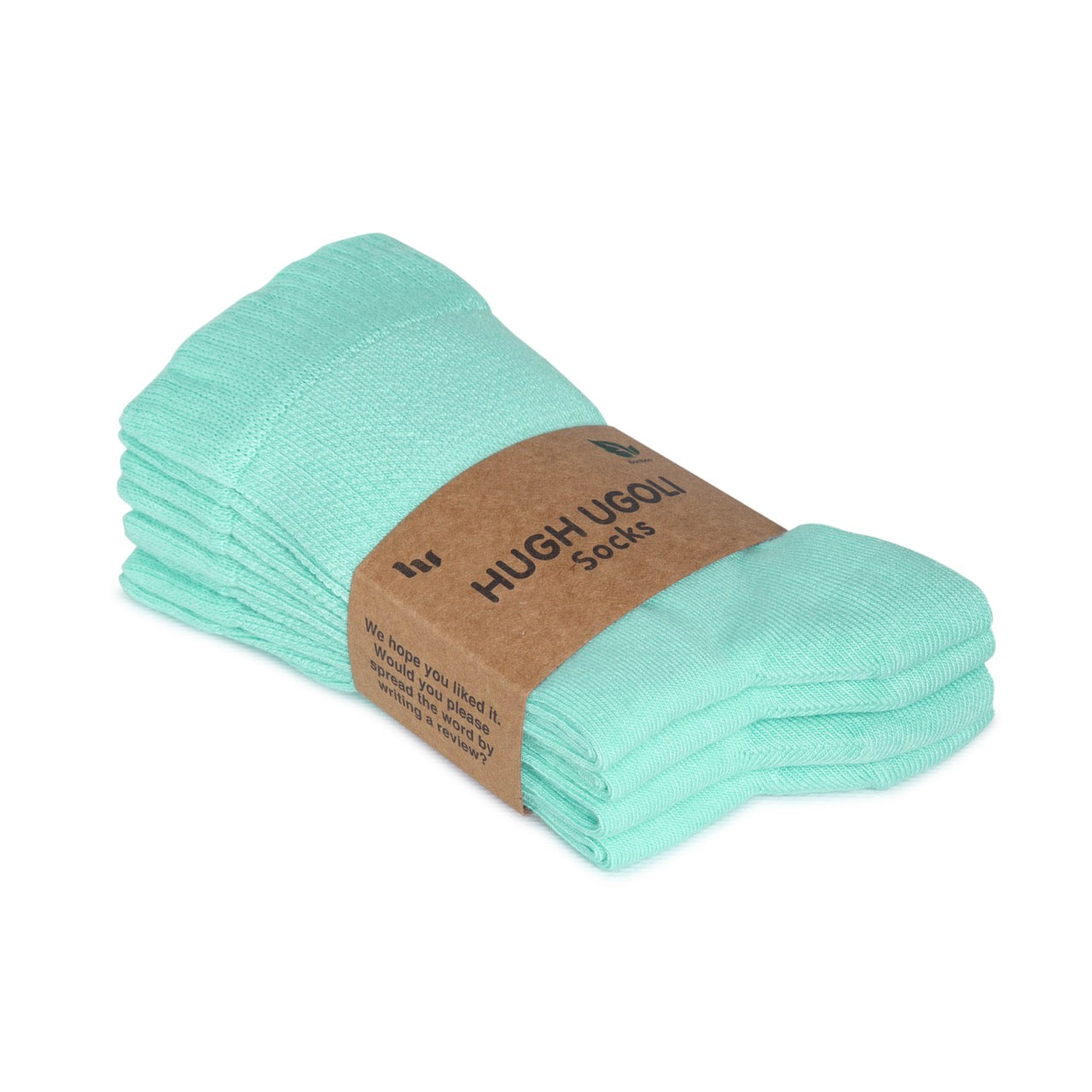 Women's Bamboo Diabetic Crew Thin Socks, 4 Pairs | Pool Blue