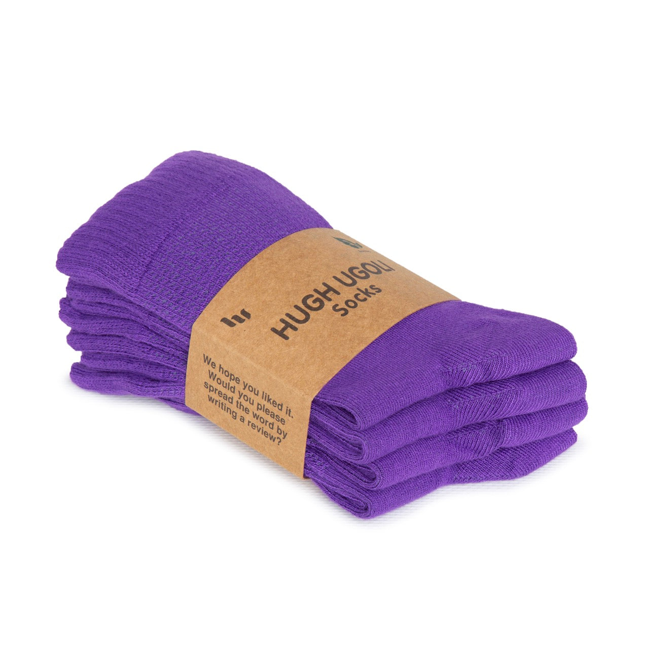 Women's Bamboo Diabetic Crew Thin Socks, 4 Pairs | Purple