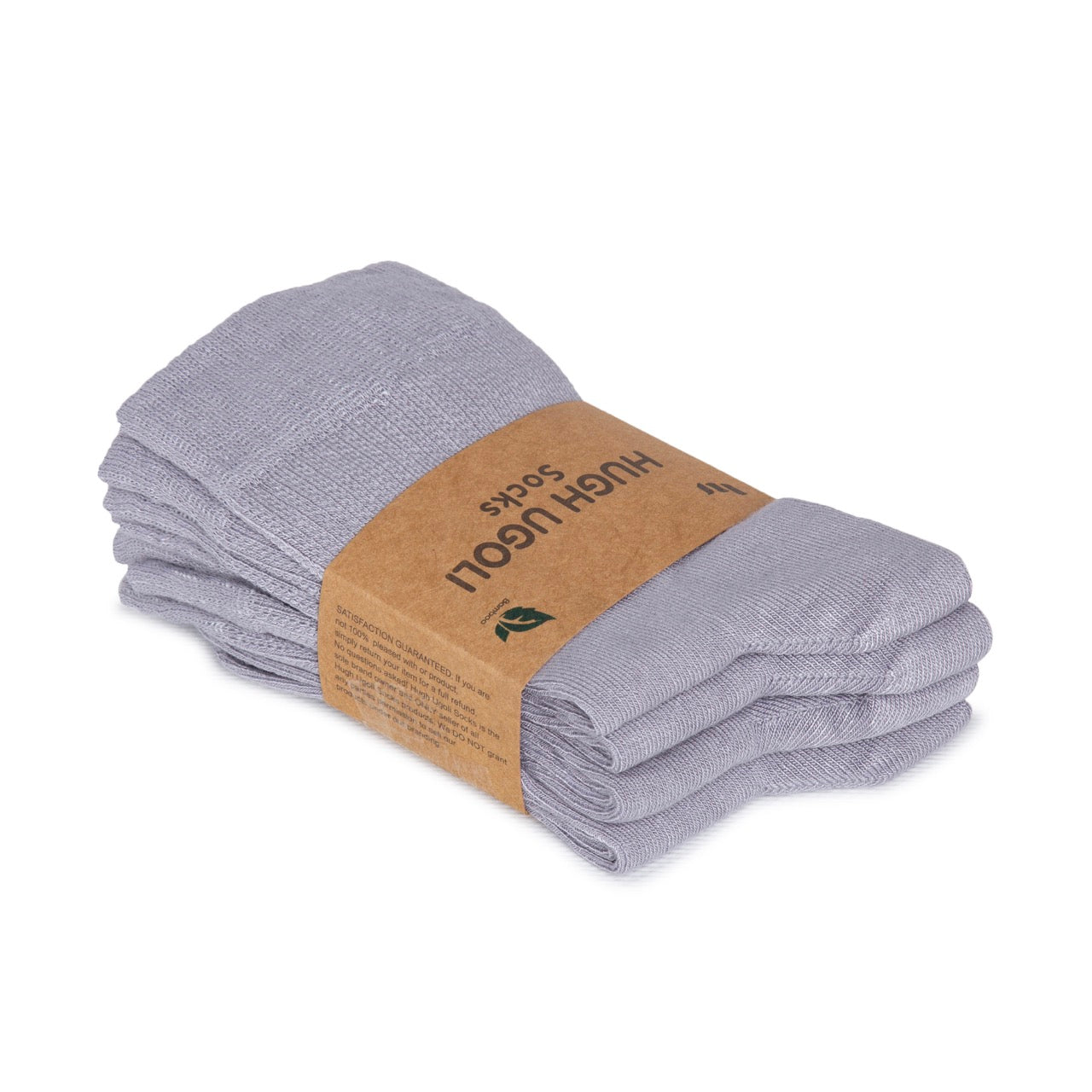Women's Bamboo Diabetic Crew Thin Socks, 4 Pairs | Purplish Gray