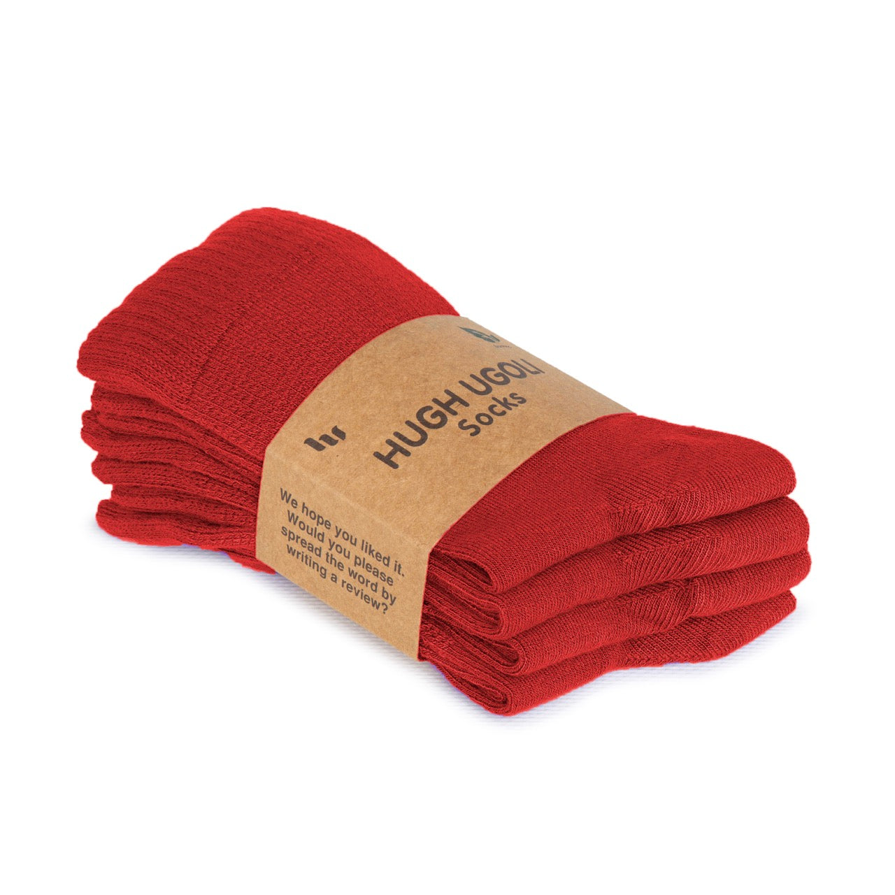 Women's Bamboo Diabetic Crew Thin Socks, 4 Pairs | Red