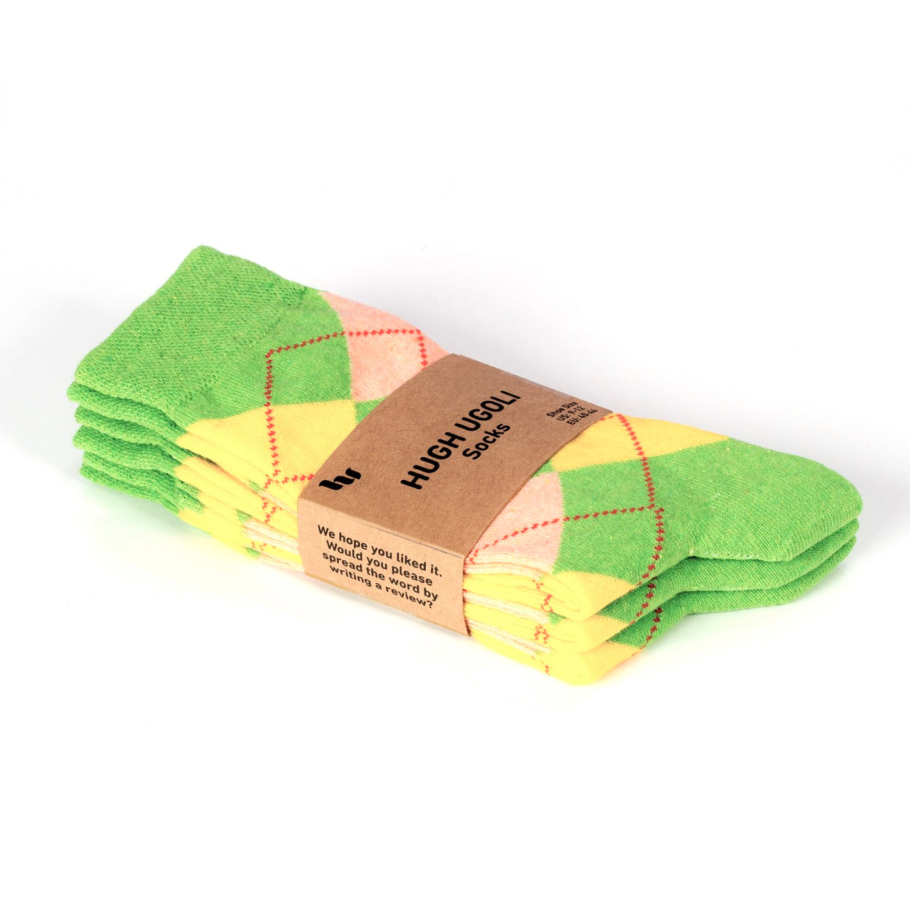 Colorful Cotton Dress Crew Argyle Socks for Women, 4 Pairs