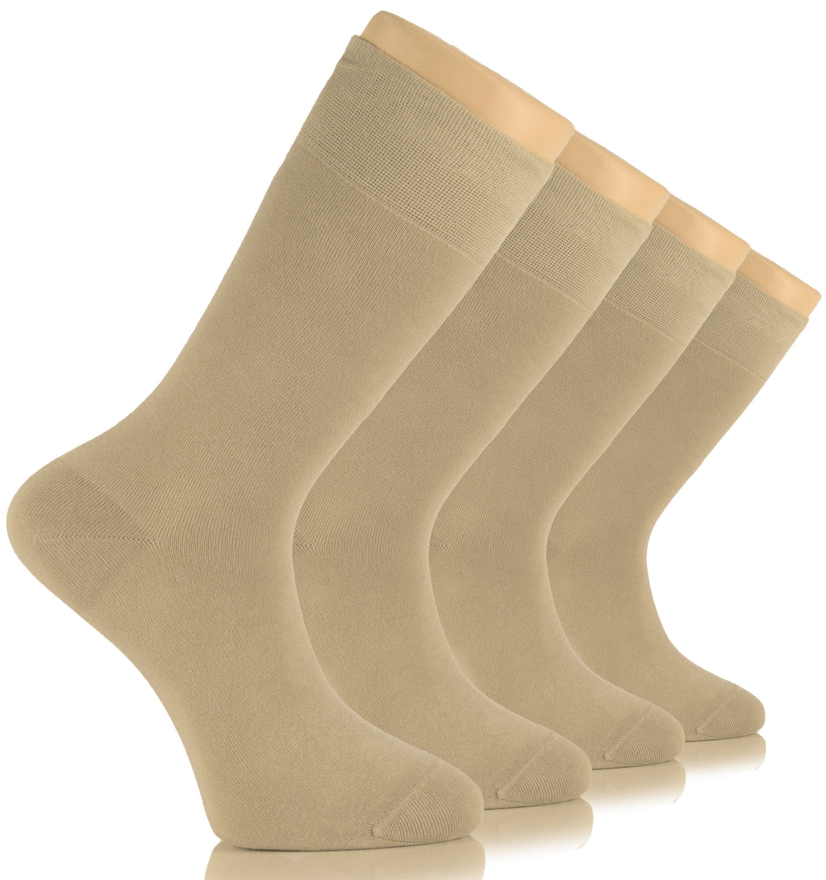 These beige cotton crew socks for men are a must-have for any wardrobe. Made from high-quality cotton, they offer both comfort and style.