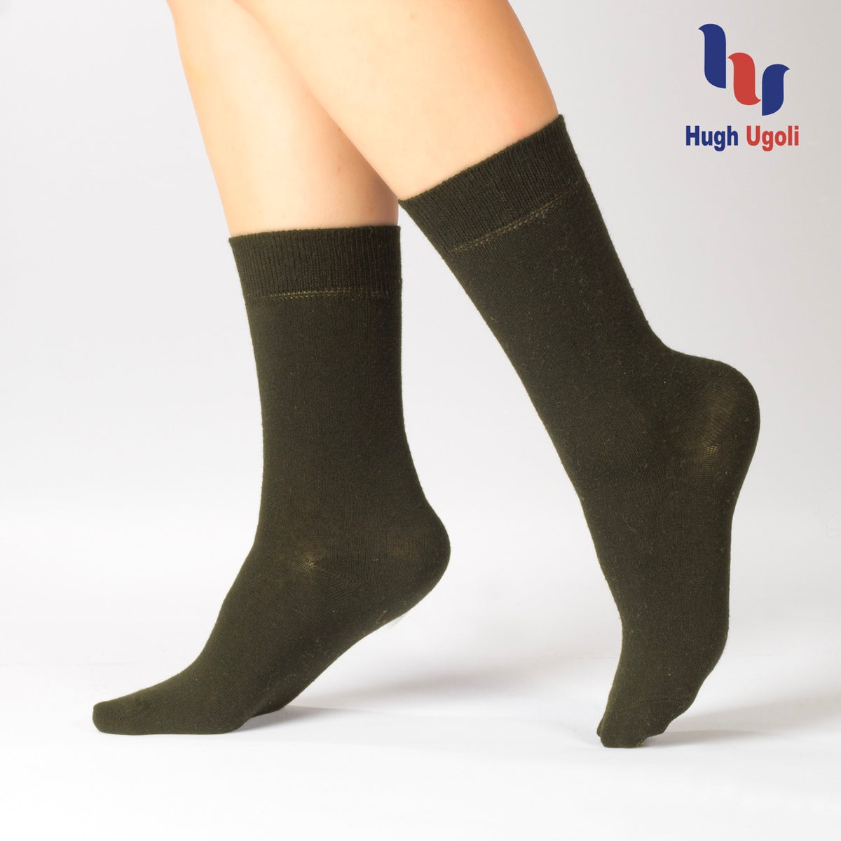 Casual Women's Cotton Dress Crew Socks, 4 Pairs