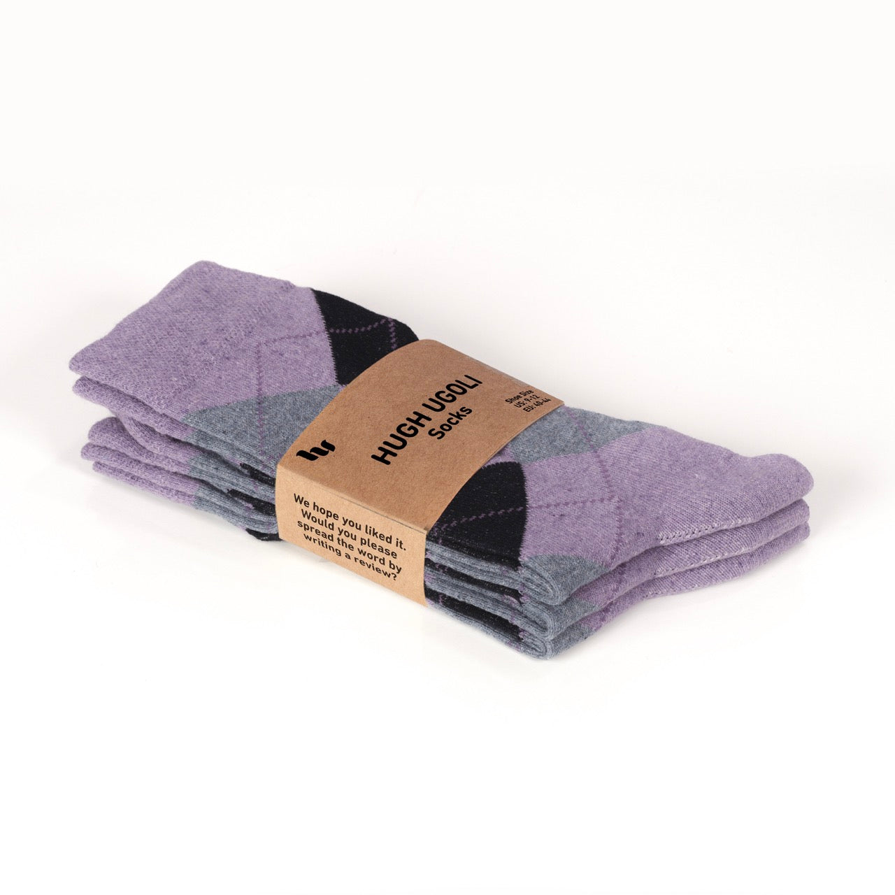 Colorful Cotton Dress Crew Argyle Socks for Women, 4 Pairs