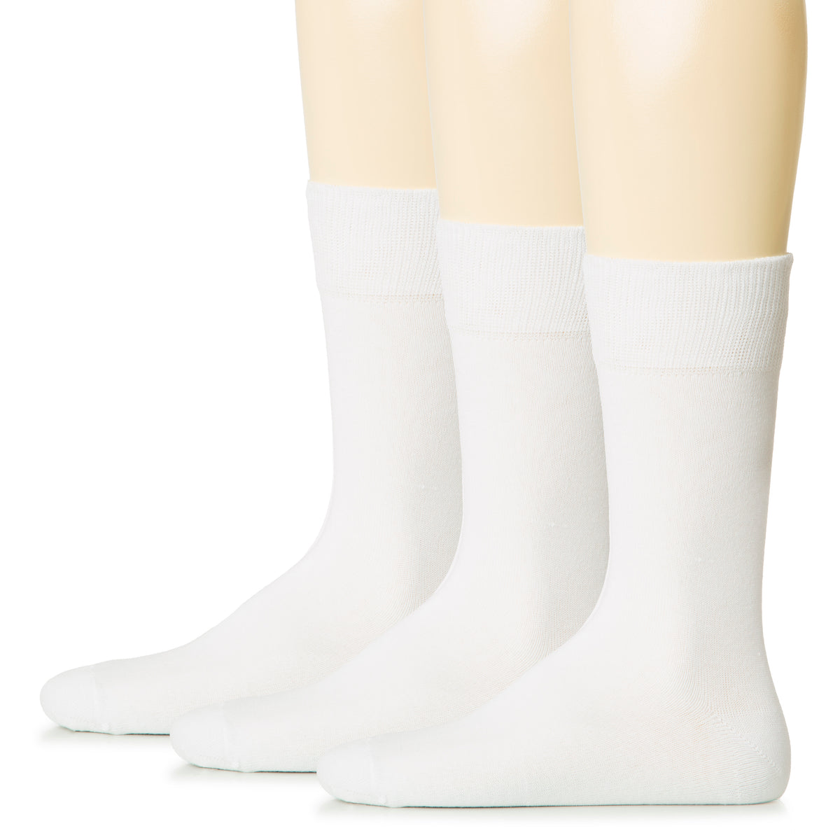 Hugh Ugoli Men Cotton Dress Socks XL / L / M / S Sizes, 3 Pairs |  | 