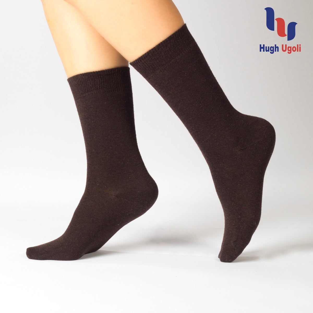Casual Women's Cotton Dress Crew Socks, 4 Pairs